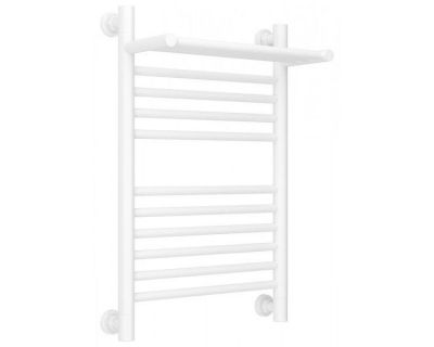 Полотенцесушитель водяной Сунержа Богема+ 30-0223-6040, высота 60 см, ширина 40 см, универсальное подключение, с полкой, цвет матовый белый