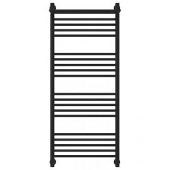 Полотенцесушитель водяной Сунержа Богема+ 31-0223-1250, высота 120 см, ширина 50 см, универсальное подключение, с полкой, цвет матовый черный