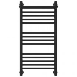 Полотенцесушитель водяной Сунержа Богема+ 31-0223-8040, высота 80 см, ширина 40 см, универсальное подключение, с полкой, цвет матовый черный