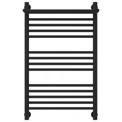 Полотенцесушитель водяной Сунержа Богема+ 31-0223-8050, высота 80 см, ширина 50 см, универсальное подключение, с полкой, цвет матовый черный