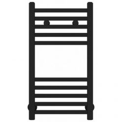 Полотенцесушитель водяной Сунержа Модус 31-0250-6030, высота 60 см, ширина 30 см, универсальное подключение, цвет матовый черный
