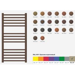 Полотенцесушитель водяной Сунержа Модус 8011-0250-8050, высота 80 см, ширина 50 см, универсальное подключение, цвет орехово-коричневый