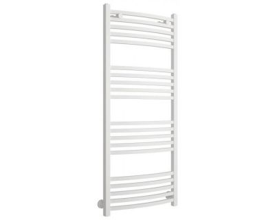 Полотенцесушитель водяной Сунержа Аркус 30-0251-1250, высота 120 см, ширина 50 см, универсальное подключение, цвет матовый белый