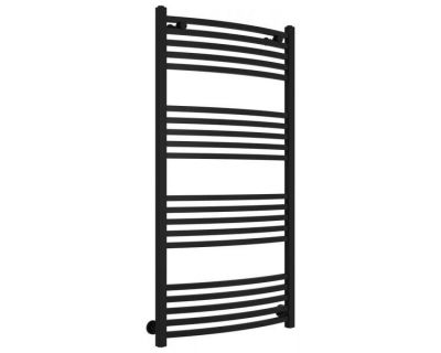 Полотенцесушитель водяной Сунержа Аркус 31-0251-1260, высота 120 см, ширина 60 см, универсальное подключение, цвет матовый черный