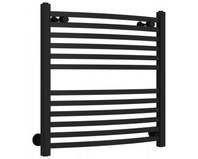 Полотенцесушитель водяной Сунержа Аркус 31-0251-6060, высота 60 см, ширина 60 см, универсальное подключение, цвет матовый черный