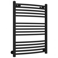 Полотенцесушитель водяной Сунержа Аркус 31-0251-8060, высота 80 см, ширина 60 см, универсальное подключение, цвет матовый черный