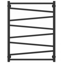 Полотенцесушитель водяной Сунержа Сирокко 15-0253-8040, высота 80 см, ширина 40 см, нижнее подключение, цвет тёмный титан муар