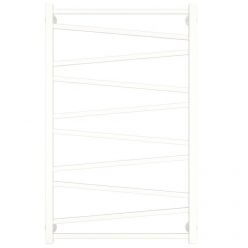 Полотенцесушитель водяной Сунержа Сирокко 30-0253-1060, высота 100 см, ширина 60 см, нижнее подключение, цвет белый матовый