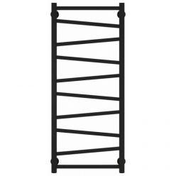 Полотенцесушитель водяной Сунержа Сирокко 31-0253-1040, высота 100 см, ширина 40 см, нижнее подключение, цвет матовый черный