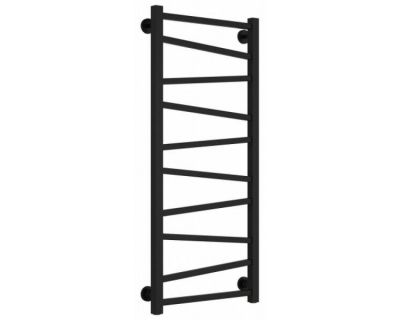 Полотенцесушитель водяной Сунержа Сирокко 31-0253-1040, высота 100 см, ширина 40 см, нижнее подключение, цвет матовый черный
