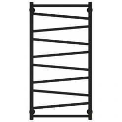 Полотенцесушитель водяной Сунержа Сирокко 31-0253-1050, высота 100 см, ширина 50 см, нижнее подключение, цвет матовый черный