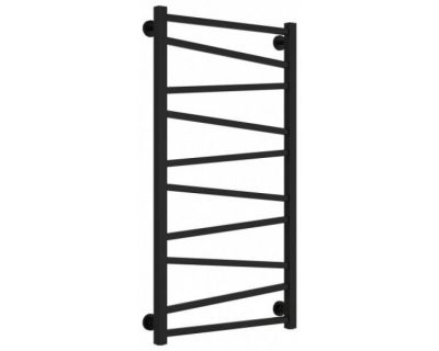 Полотенцесушитель водяной Сунержа Сирокко 31-0253-1050, высота 100 см, ширина 50 см, нижнее подключение, цвет матовый черный