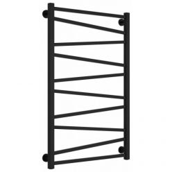 Полотенцесушитель водяной Сунержа Сирокко 31-0253-1060, высота 100 см, ширина 60 см, нижнее подключение, цвет матовый черный