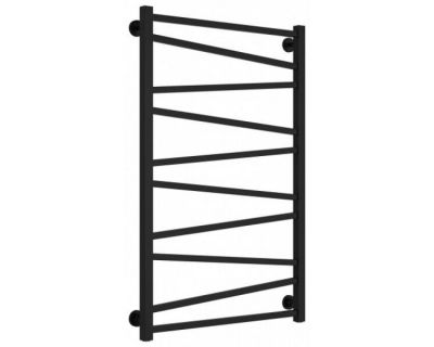 Полотенцесушитель водяной Сунержа Сирокко 31-0253-1060, высота 100 см, ширина 60 см, нижнее подключение, цвет матовый черный
