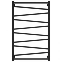 Полотенцесушитель водяной Сунержа Сирокко 31-0253-1060, высота 100 см, ширина 60 см, нижнее подключение, цвет матовый черный