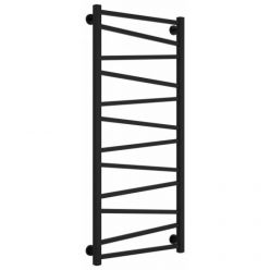 Полотенцесушитель водяной Сунержа Сирокко 30-0253-1250, высота 120 см, ширина 50 см, нижнее подключение, цвет матовый черный