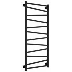 Полотенцесушитель водяной Сунержа Сирокко 30-0253-1250, высота 120 см, ширина 50 см, нижнее подключение, цвет матовый черный