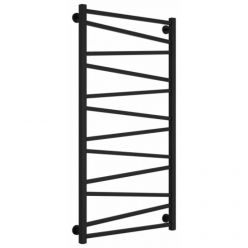 Полотенцесушитель водяной Сунержа Сирокко 31-0253-1260, высота 120 см, ширина 60 см, нижнее подключение, цвет матовый черный