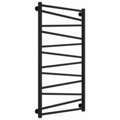 Полотенцесушитель водяной Сунержа Сирокко 31-0253-1260, высота 120 см, ширина 60 см, нижнее подключение, цвет матовый черный