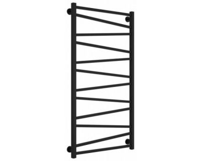 Полотенцесушитель водяной Сунержа Сирокко 31-0253-1260, высота 120 см, ширина 60 см, нижнее подключение, цвет матовый черный