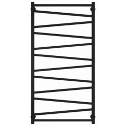 Полотенцесушитель водяной Сунержа Сирокко 31-0253-1260, высота 120 см, ширина 60 см, нижнее подключение, цвет матовый черный