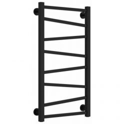 Полотенцесушитель водяной Сунержа Сирокко 31-0253-8040, высота 80 см, ширина 40 см, нижнее подключение, цвет матовый черный
