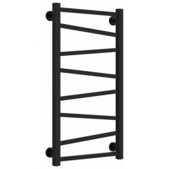 Полотенцесушитель водяной Сунержа Сирокко 31-0253-8040, высота 80 см, ширина 40 см, нижнее подключение, цвет матовый черный