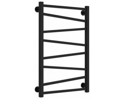 Полотенцесушитель водяной Сунержа Сирокко 31-0253-8050, высота 80 см, ширина 50 см, нижнее подключение, цвет матовый черный