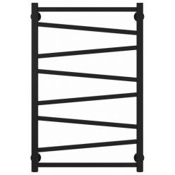 Полотенцесушитель водяной Сунержа Сирокко 31-0253-8050, высота 80 см, ширина 50 см, нижнее подключение, цвет матовый черный