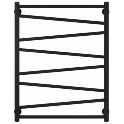 Полотенцесушитель водяной Сунержа Сирокко 31-0253-8060, высота 80 см, ширина 60 см, нижнее подключение, цвет матовый черный