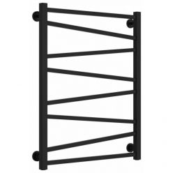 Полотенцесушитель водяной Сунержа Сирокко 31-0253-8060, высота 80 см, ширина 60 см, нижнее подключение, цвет матовый черный