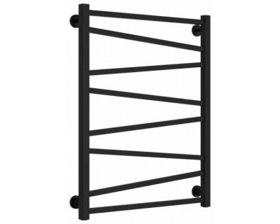 Полотенцесушитель водяной Сунержа Сирокко 31-0253-8060, высота 80 см, ширина 60 см, нижнее подключение, цвет матовый черный