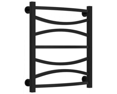 Полотенцесушитель водяной Сунержа Ажур 31-0255-6050, высота 60 см, ширина 50 см, нижнее подключение, цвет матовый черный