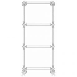 Полотенцесушитель водяной Сунержа Ренессанс 1304 071-0280-9640, высота 96 см, ширина 40 см, нижнее подключение, цвет сатин