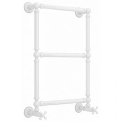 Полотенцесушитель водяной Сунержа Ренессанс 1304 12-0280-6640, высота 66 см, ширина 40 см, нижнее подключение, цвет белый