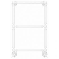 Полотенцесушитель водяной Сунержа Ренессанс 1304 12-0280-6640, высота 66 см, ширина 40 см, нижнее подключение, цвет белый