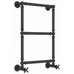 Полотенцесушитель водяной Сунержа Ренессанс 1304 15-0280-6640, высота 66 см, ширина 40 см, нижнее подключение, цвет тёмный титан муар