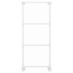 Полотенцесушитель водяной Сунержа Ренессанс 1304 12-0280-1250, высота 120 см, ширина 50 см, нижнее подключение, цвет белый