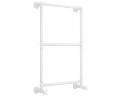 Полотенцесушитель водяной Сунержа Ренессанс 1304 12-0280-8650, высота 86 см, ширина 50 см, нижнее подключение, цвет белый