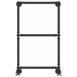 Полотенцесушитель водяной Сунержа Ренессанс 1304 15-0280-8650, высота 86 см, ширина 50 см, нижнее подключение, цвет тёмный титан муар