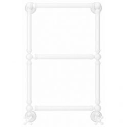 Полотенцесушитель водяной Сунержа Ренессанс 1304 30-0280-6640, высота 66 см, ширина 40 см, нижнее подключение, цвет матовый белый