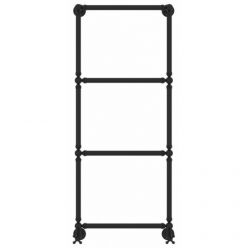 Полотенцесушитель водяной Сунержа Ренессанс 1304 31-0280-1250, высота 120 см, ширина 50 см, нижнее подключение, цвет матовый черный