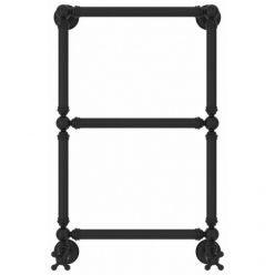 Полотенцесушитель водяной Сунержа Ренессанс 1304 31-0280-6640, высота 66 см, ширина 40 см, нижнее подключение, цвет матовый черный