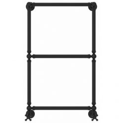 Полотенцесушитель водяной Сунержа Ренессанс 1304 31-0280-8650, высота 86 см, ширина 50 см, нижнее подключение, цвет матовый черный