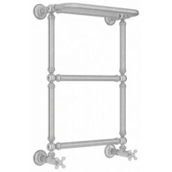 Полотенцесушитель водяной Сунержа Ренессанс 1386 071-0281-6640, высота 66 см, ширина 40 см, нижнее подключение, с полкой, цвет сатин