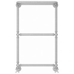 Полотенцесушитель водяной Сунержа Ренессанс 1386 071-0281-8650, высота 86 см, ширина 50 см, нижнее подключение, с полкой, цвет сатин