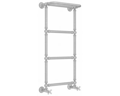 Полотенцесушитель водяной Сунержа Ренессанс 1386 071-0281-9640, высота 96 см, ширина 40 см, нижнее подключение, с полкой, цвет сатин