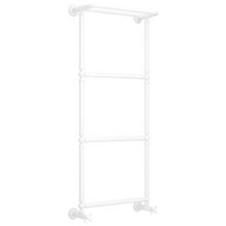 Полотенцесушитель водяной Сунержа Ренессанс 1386 12-0281-1250, высота 120 см, ширина 50 см, нижнее подключение, с полкой, цвет белый