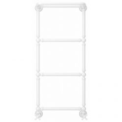 Полотенцесушитель водяной Сунержа Ренессанс 1386 12-0281-9640, высота 96 см, ширина 40 см, нижнее подключение, с полкой, цвет белый