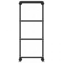 Полотенцесушитель водяной Сунержа Ренессанс 1386 15-0281-1250, высота 120 см, ширина 50 см, нижнее подключение, с полкой, цвет тёмный титан муар